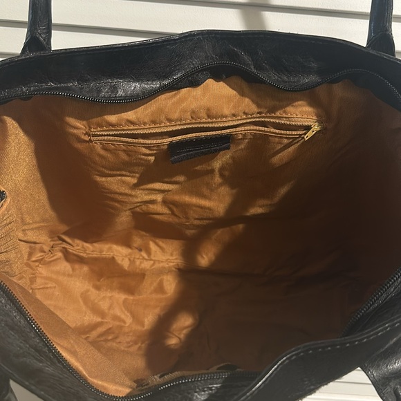 EUC Maurizio Taiuti Genuine Leather Leopard Print Handbag/Shoulder bag/Tote bag. - Picture 10 of 14